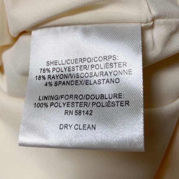 Gal Meets Glam Cecilia Off-White Crepe Belted Midi Dress - Picture 16 of 16